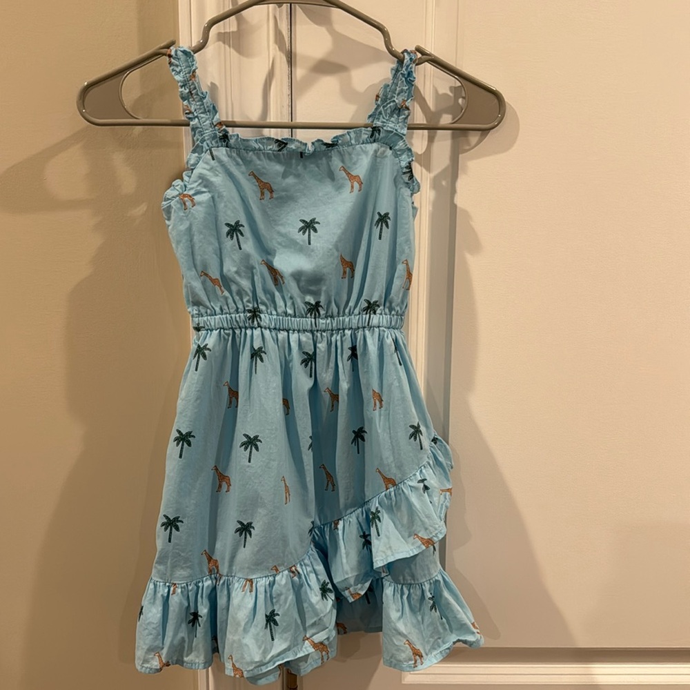 Janie and Jack Giraffe and Palm Tree Sundress